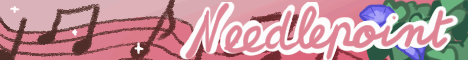 Needlepoint banner